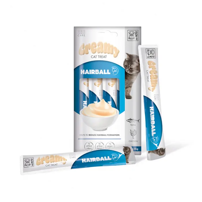 M-Pets Hairball Tüy Yumağı Engelleyici Krema Kedi Ödülü 4x15gr