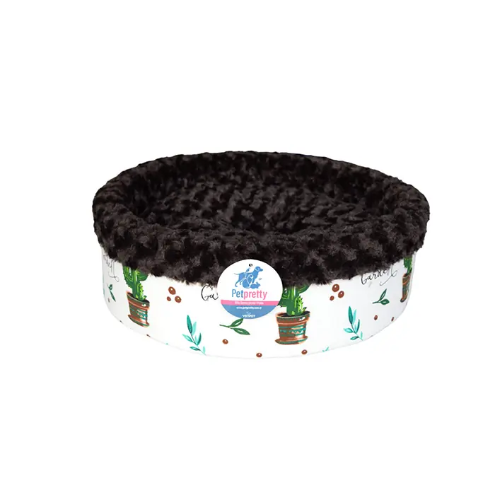 Pet Pretty Special Peluş Simit Kedi ve Küçük Irk Köpek Yatağı 50x50x15cm