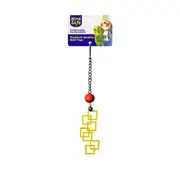 BİRDLİFE Akrilik Geometrik Kare Şekilli Sarkaç Kuş Oyuncağı 1