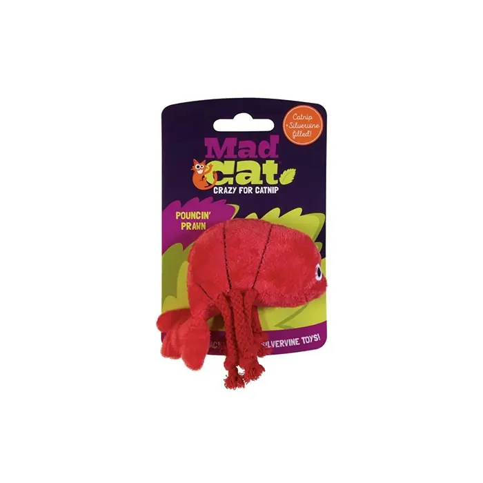 Mad Cat Pouncin Prawn Kedi Otlu ve Matatabili Kedi Oyuncağı