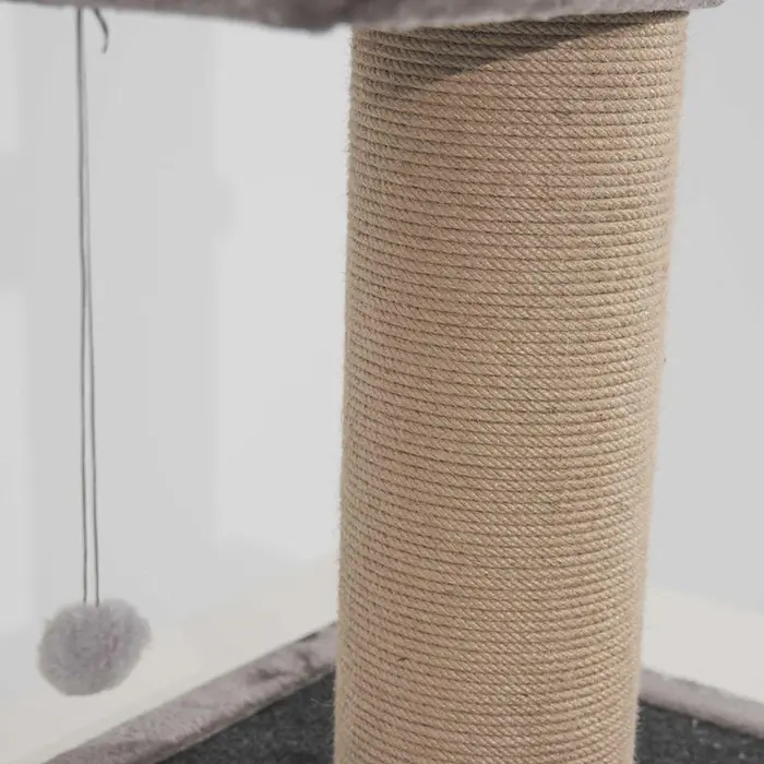 Lotus Tekli Gri Kedi Tırmalama 66Cm