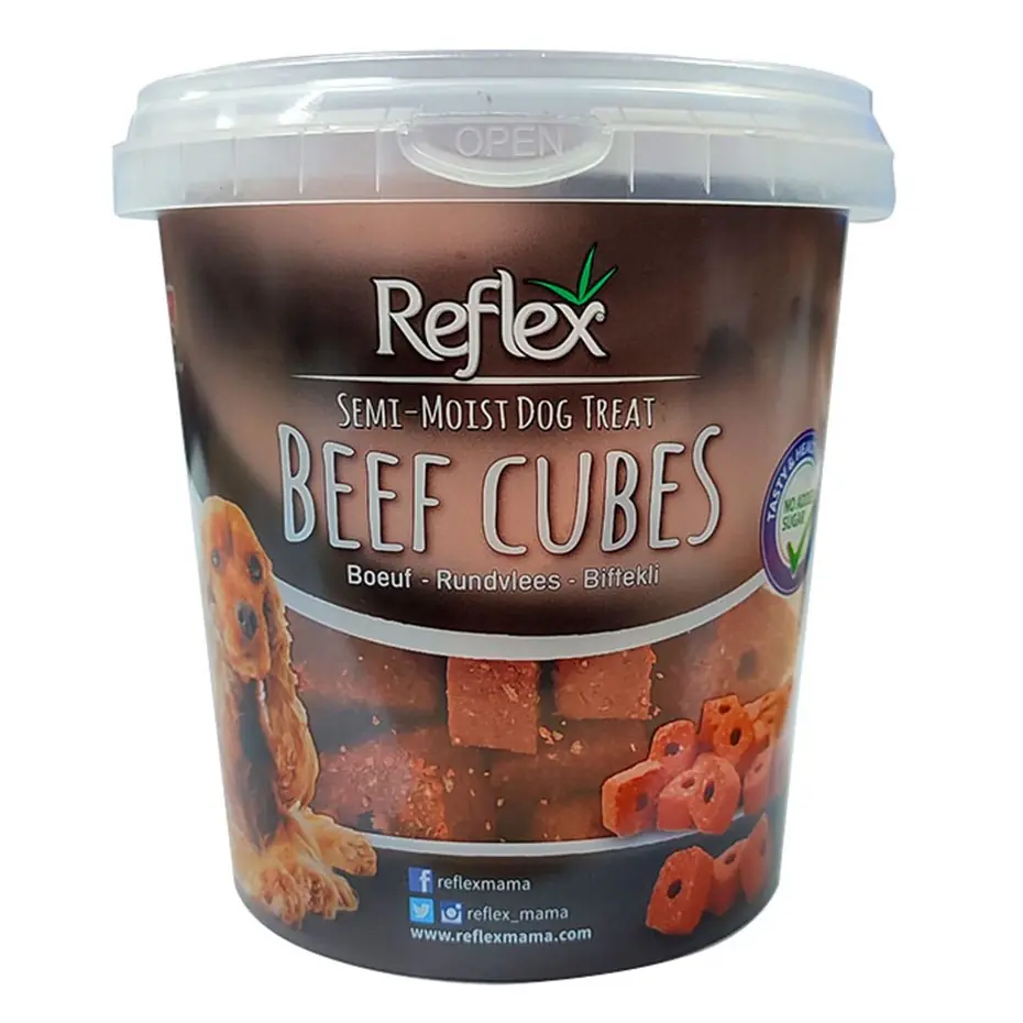Reflex Semi-Moist Biftekli Küp Köpek Ödül Maması 500gr