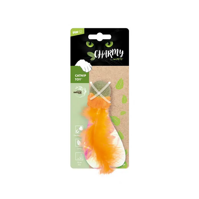 M-PETS Charmy Firefly Catnipli Kedi Oyuncağı Turuncu