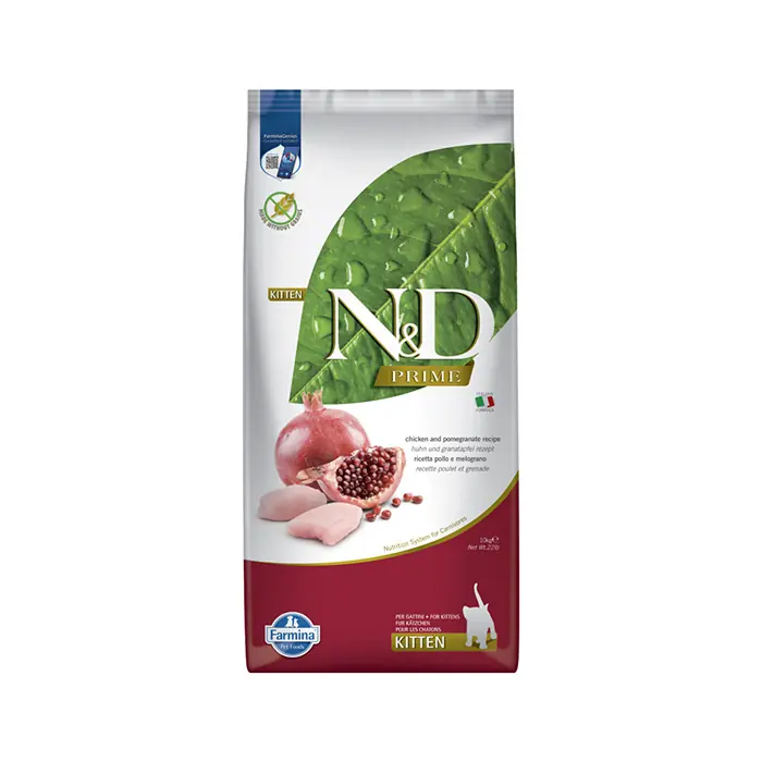 N&D Tavuklu ve Narlı Tahılsız Yavru Kedi Maması 10kg