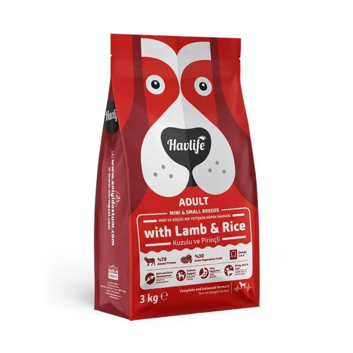 Havlife Mini Irk Yetişkin Kuzulu Köpek Maması 3Kg