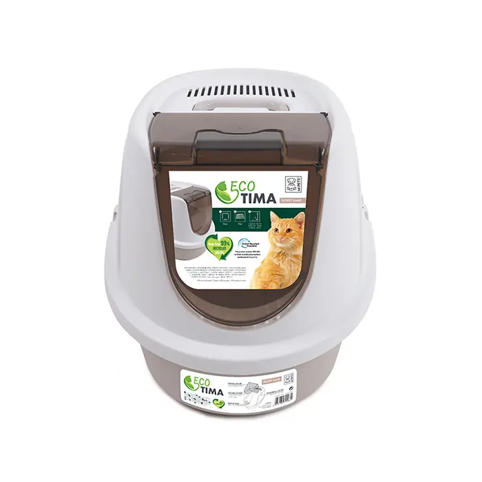 M-PETS Eco Tima Kapalı Kedi Tuvaleti Large Ocean Blue
