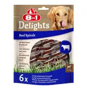 8in1 Smart Delights Beef Spirals Biftekli Burgu Köpek Ödülü 6 Adet 1
