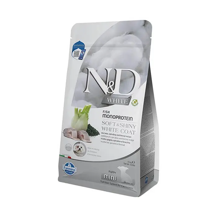 N&D White Balıklı Spirulinalı Mini Yavru Köpek Maması 1,5Kg
