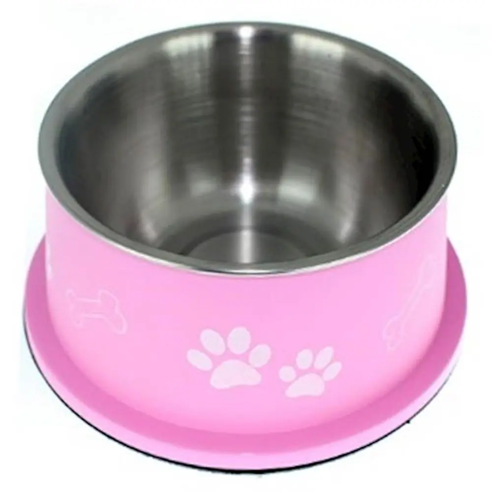 Zampa Pembe Desenli Cocker Mama ve Su Kabı 1500ml