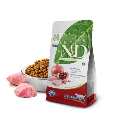 N&D Tahılsız Tavuk Nar Yetişkin Kedi Maması 10 Kg