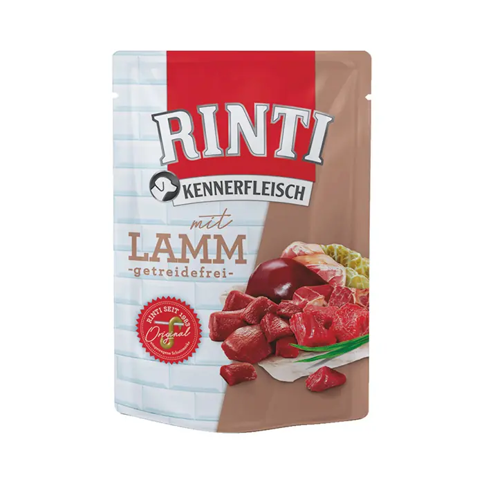 Rıntı Kuzulu Pouch Yetişkin Köpek Konservesi 400 Gr