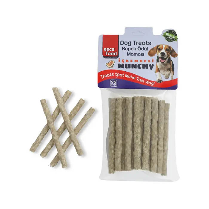 Esca Munchy İşkembeli Çubuk Köpek Ödülü 12cm 25 Adet