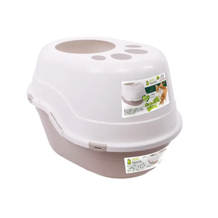 M-PETS Eco Tanta Üstten Girişli Kapalı Kedi Tuvaleti Desert Sand
