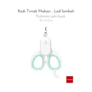 Pakeway TT Serisi Led Lambalı Kedi Tırnak Makası Küçük Boy Turkuaz 1