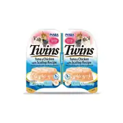INABA Twins Jöle İçinde Ton Balıklı, Deniz Taraklı ve Tavuklu Kedi Konservesi 2x35gr 1
