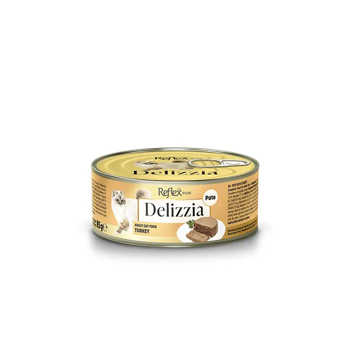 Reflex Plus Delizzia Kıyılmış Hindi Etli Yetişkin Kedi Yaş Maması 85 Gr