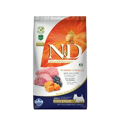 N&D Dog Tahılsız Balkabaklı Kuzu-Y.Mersini Adult Mini 2,5 Kg