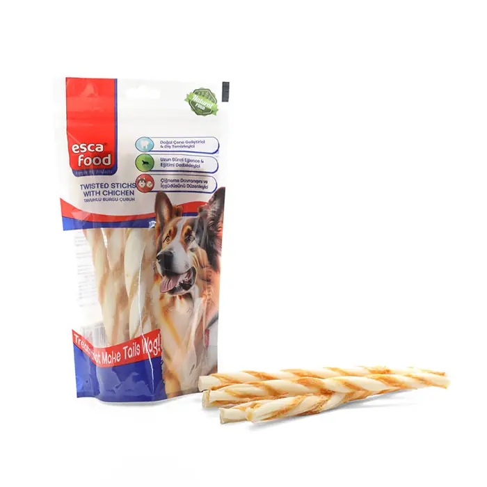 Esca Tavuk Sargılı Jumbo Burgu Köpek Ödül Kemiği 6x40gr
