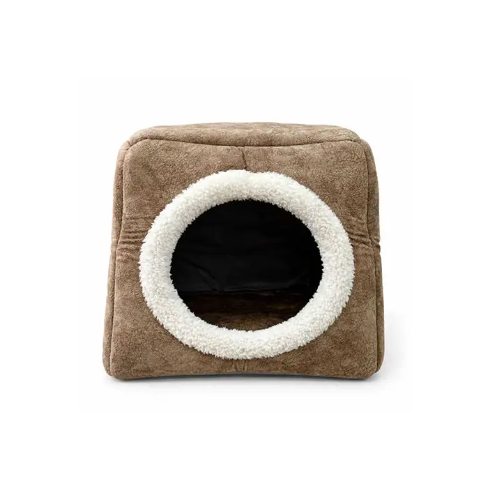 Pet Pretty Comfort Üç Fonksiyonlu Kedi Yatağı Bej