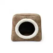 Pet Pretty Comfort Üç Fonksiyonlu Kedi Yatağı Bej 1