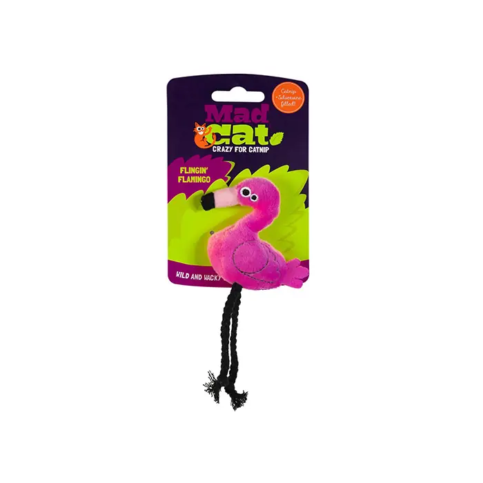 Mad Cat Flingin Flamingo Kedi Otlu ve Matatabili Kedi Oyuncağı