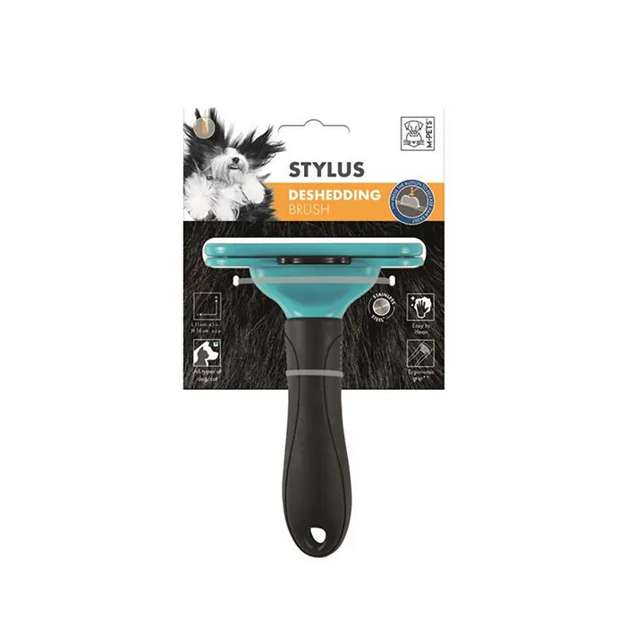 M-Pets Stylus Furminatör Basmalı Kedi Köpek Tarağı Large