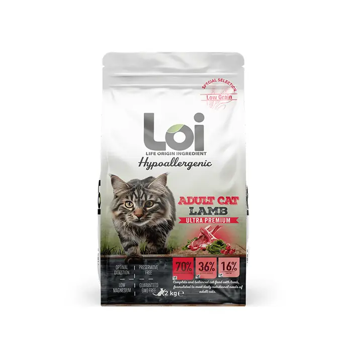 Loi Kuzu Etli Yetişkin Kedi Maması 2Kg