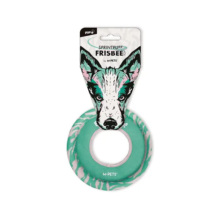 M-Pets Sprintpuff Frisbee Köpek Oyuncağı Pembe Yeşil