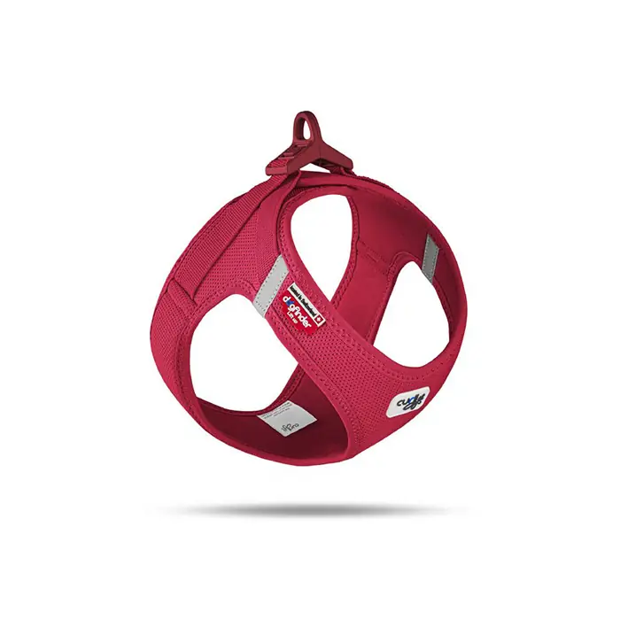 Curli Vest Harness Clasp Air-Mesh Köpek Göğüs Tasması Kırmızı Medium