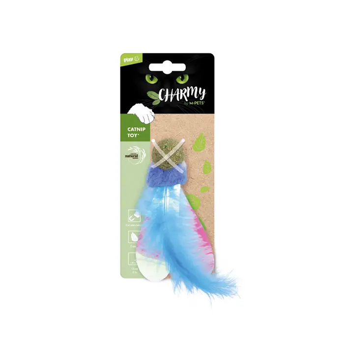 M-PETS Charmy Firefly Catnipli Kedi Oyuncağı Mavi