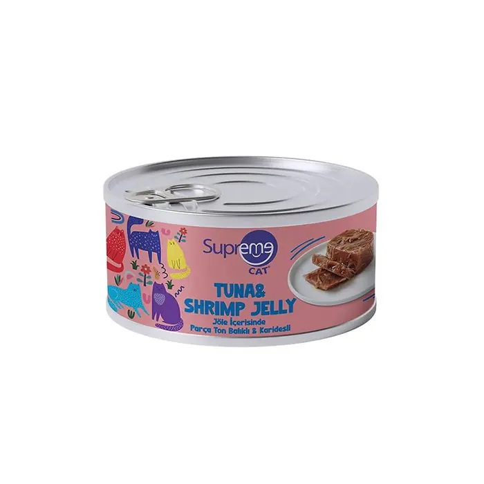 Supreme Parça Ton Balıklı ve Karidesli Yaş Kedi Maması 85gr