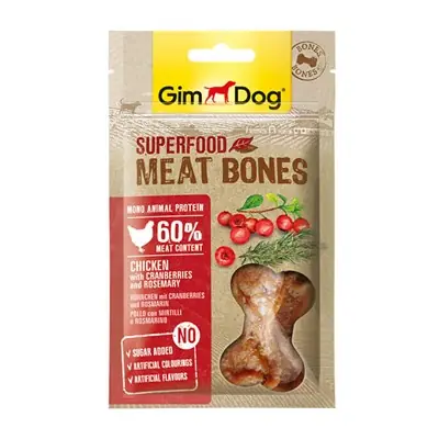 Gimdog Meat Bones Kızılcık ve Biberiyeli Tavuk Köpek Ödül 70 gr