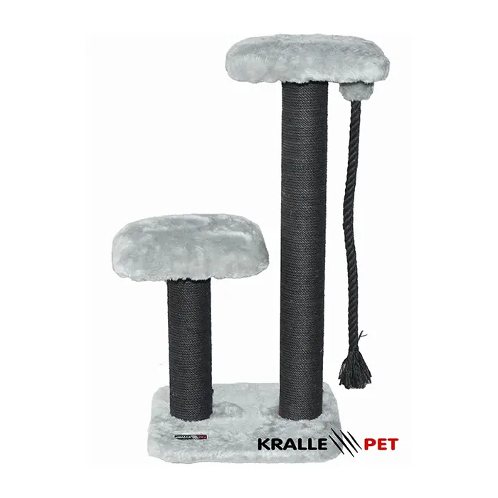 Kralle Çift Oturaklı Kedi Tımalama 1035model Açık Gri