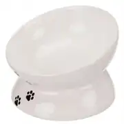 Trixie Kedi Mama ve Su Kabı Yükseltilmiş Ergonomik Seramik 0,15lt/ø13cm Beyaz 1