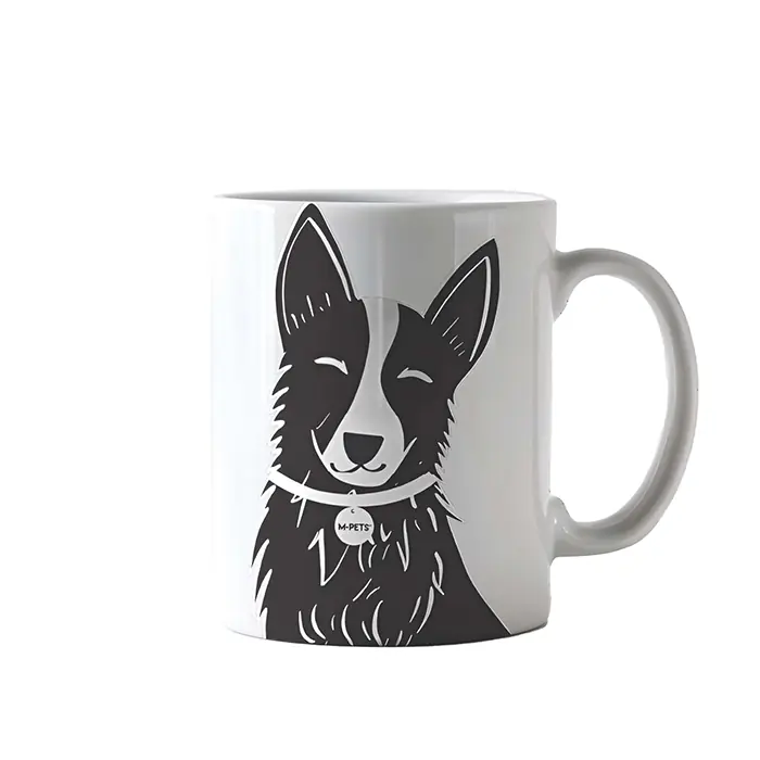 M-Pets Petjoy Luna Kupa 350ml Siyah Beyaz