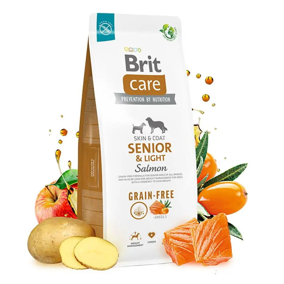 Brit Care Senior & Light Somonlu ve Patatesli Tahılsız Yaşlı Köpek Maması 12kg