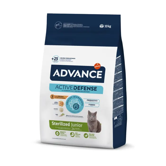 Advance Junior Sterilised Tavuklu Kısırlaştırılmış Yavru Kedi Maması 10kg