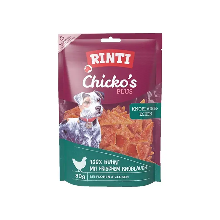 Rıntı Chicko's Plus Sarımsaklı Üçgen Köpek Ödülü 80 Gr