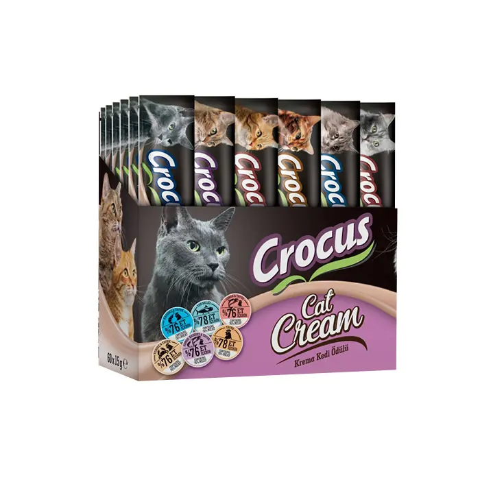Crocus Multıpack 6 Çeşit Krema Kedi Ödülü 900gr 60x15g