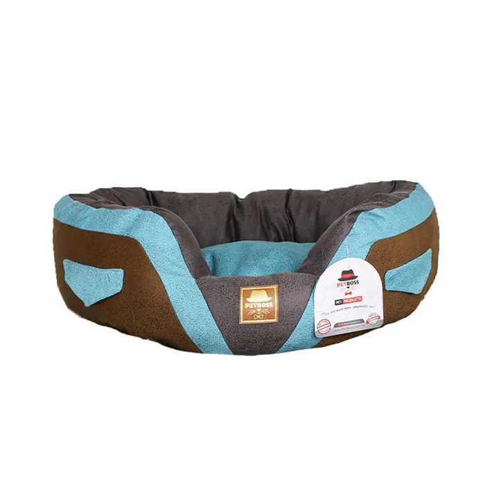 PetBoss Maestro Ultra Rahat Köpek Yatağı Large Turkuaz-Antrasit 75x65x22 cm