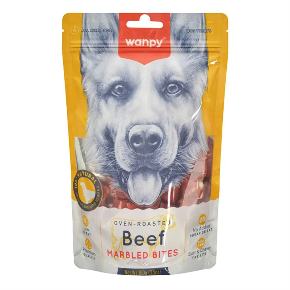 Wanpy Marbled Köpek Ödül Et Parçaları 100gr