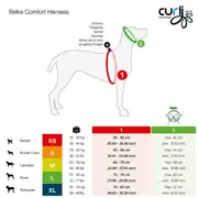 Curli Belka Comfort Harness Köpek Göğüs Tasması Kahverengi Small 2