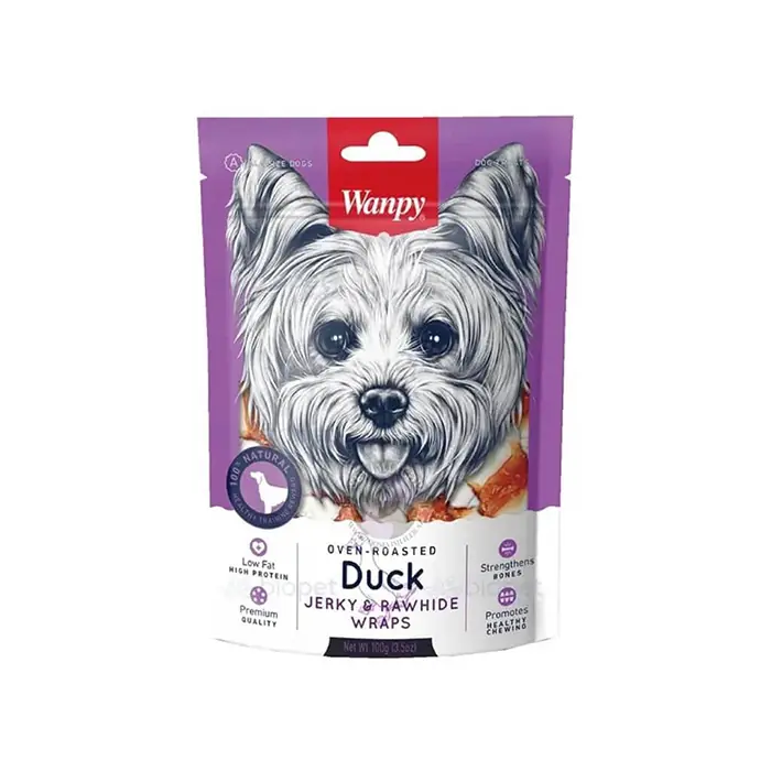 Wanpy Deri Üzerine Sarılı Ördek Etli Köpek Ödül Maması 100gr