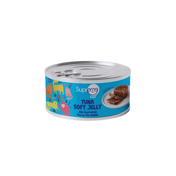 Supreme Jöleli Parça Etli Ton Balıklı Yaş Kedi Maması 85gr