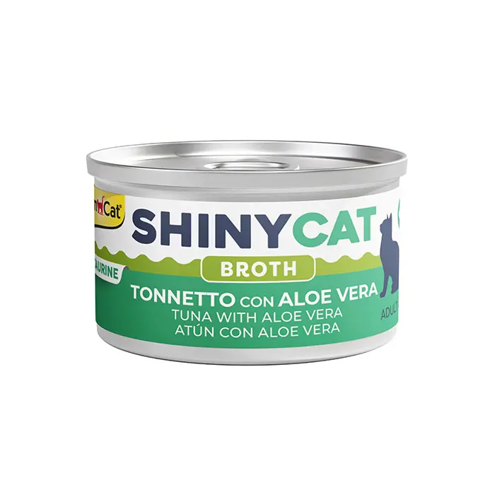Gimcat New Shinycat Broth AloeVeralı-Ton Balıklı Kedi Konservesi 70gr