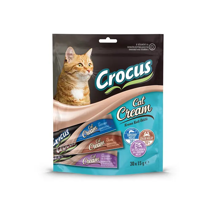 Crocus Somon Karides ve Yengeç Krema Kedi Ödülü 30x15gr