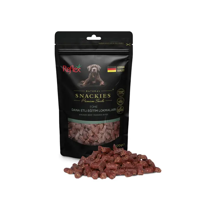 Reflex Snackies Füme Dana Etli Yetişkin Lokmalık Köpek Ödülü 170 Gr