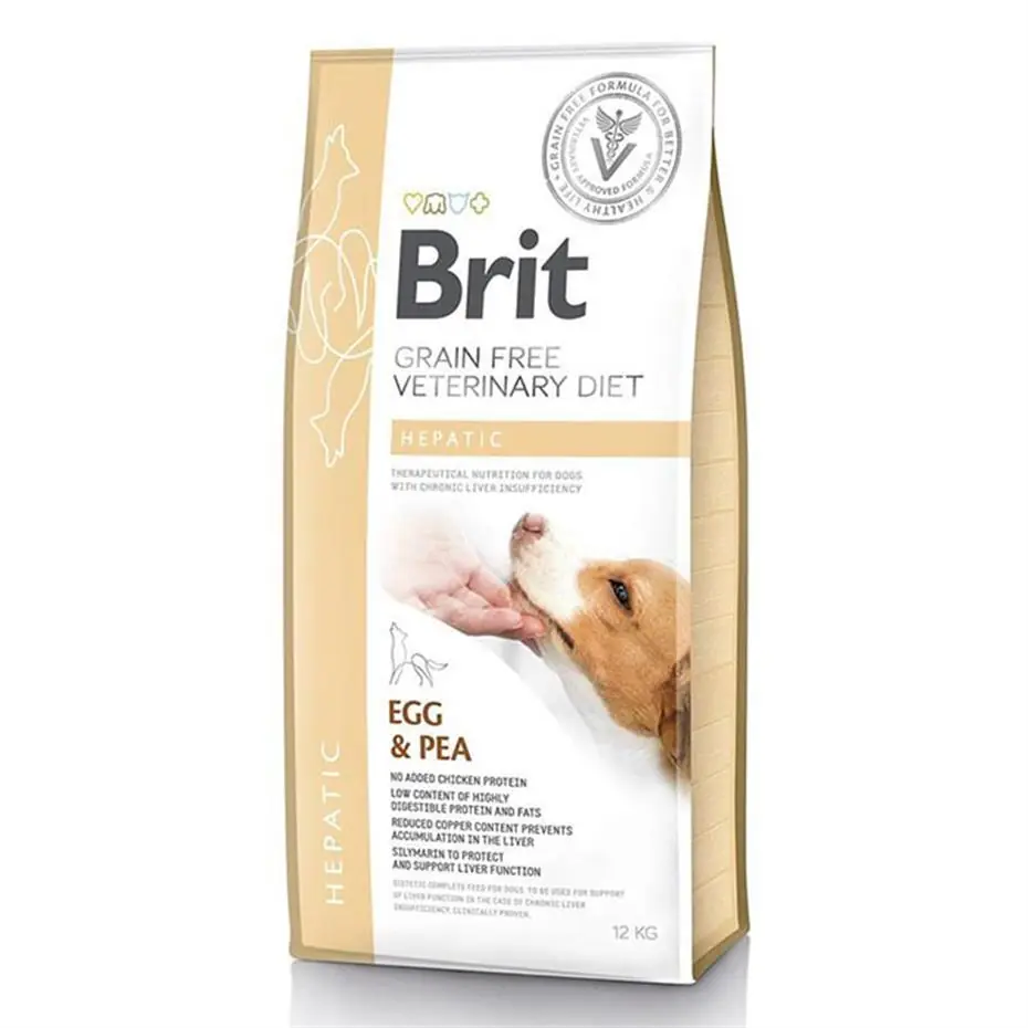 Brit Veterinary Diet Hepatic Karaciğer Yetmezliği İçin Tahılsız Köpek Maması 12 kg