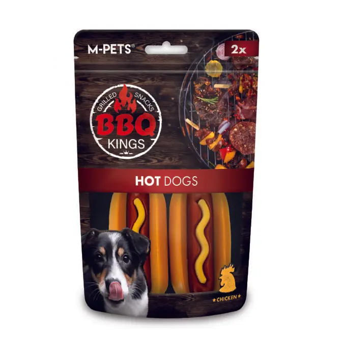 M-Pets BBQ Kings Hot Dogs Tavuklu Köpek Ödül Maması 135gr