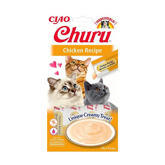 CIAO Churu Cream Tavuklu Sıvı Kedi Ödül Maması 4x14gr